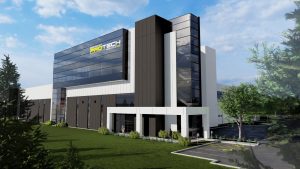 Rendu de la future usine de Pont Roulant Protech à Blainville